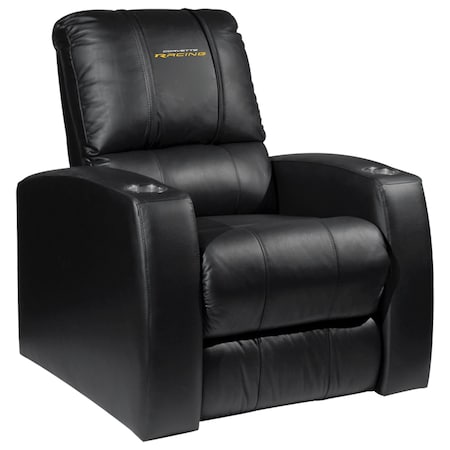 Dreamseat Home Theater Recliner with Corvette Racing Logo XZ418301RHTCDBLK-PSGMC61110